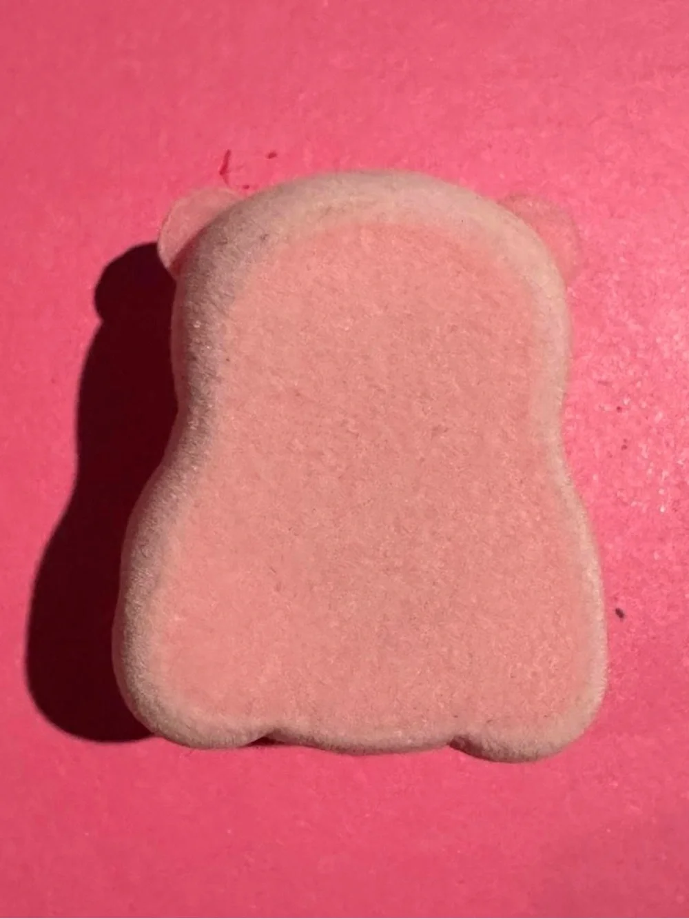 Pink velvet bear Valentine’s Day heart jewelry ring box.